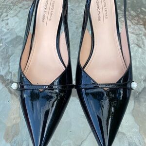 Alexandre Birman Black Patent Leather Heels